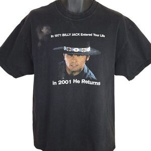 Billy Jack Is Back T Shirt Vintage Y2K 2001 Movie Promo Tim Daly Mens Size Large